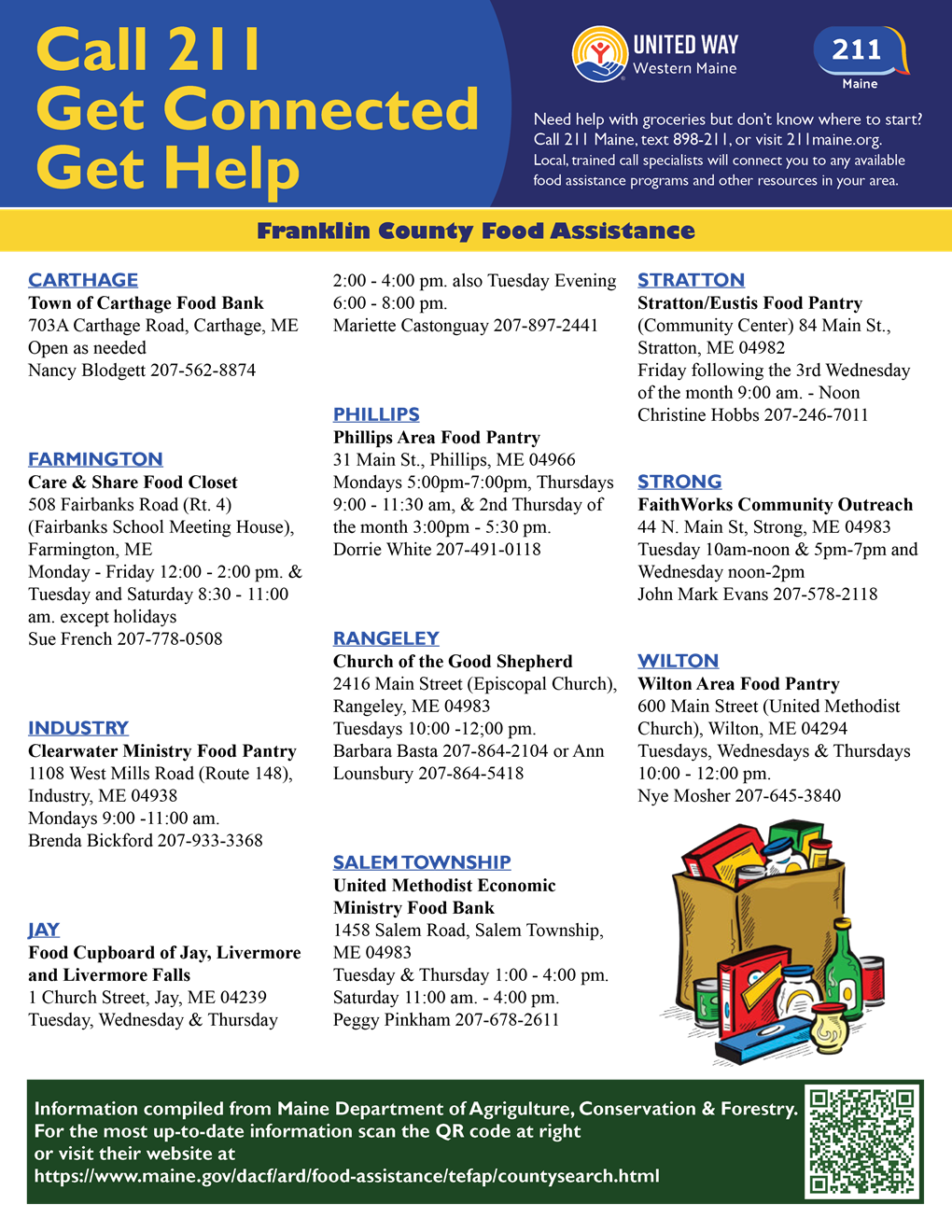 Franklin County Food Pantry List