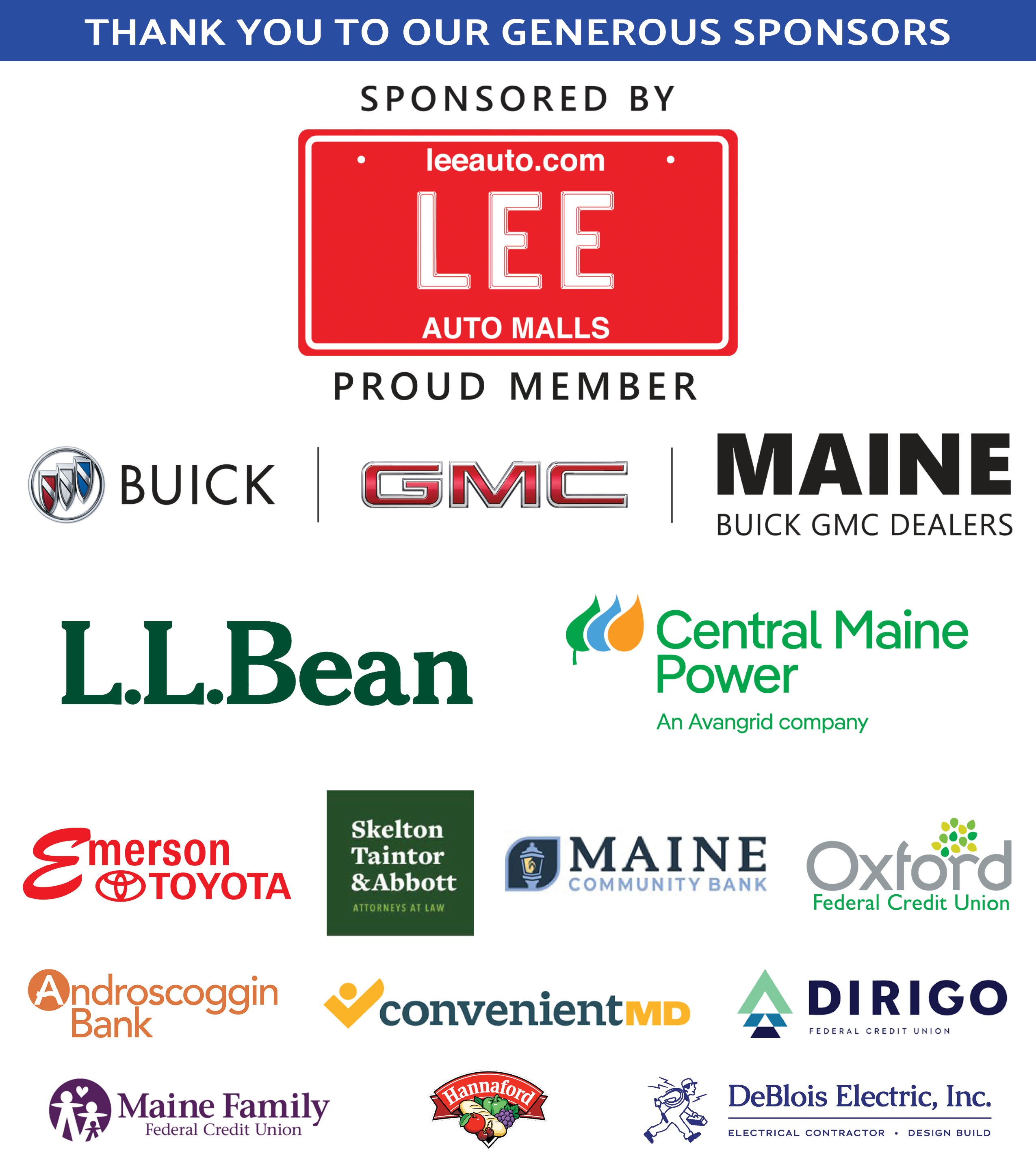Sponsor logos