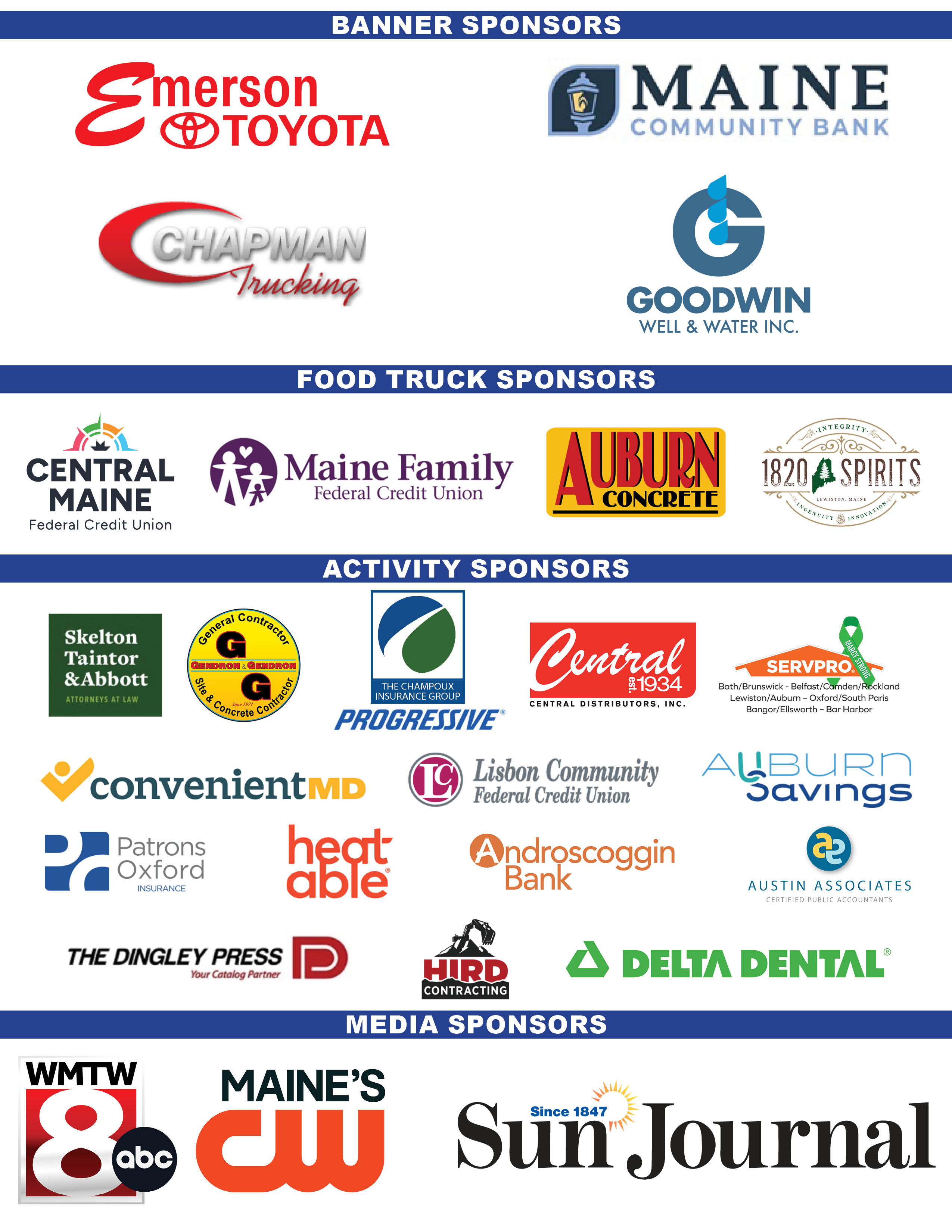 Sponsors logos