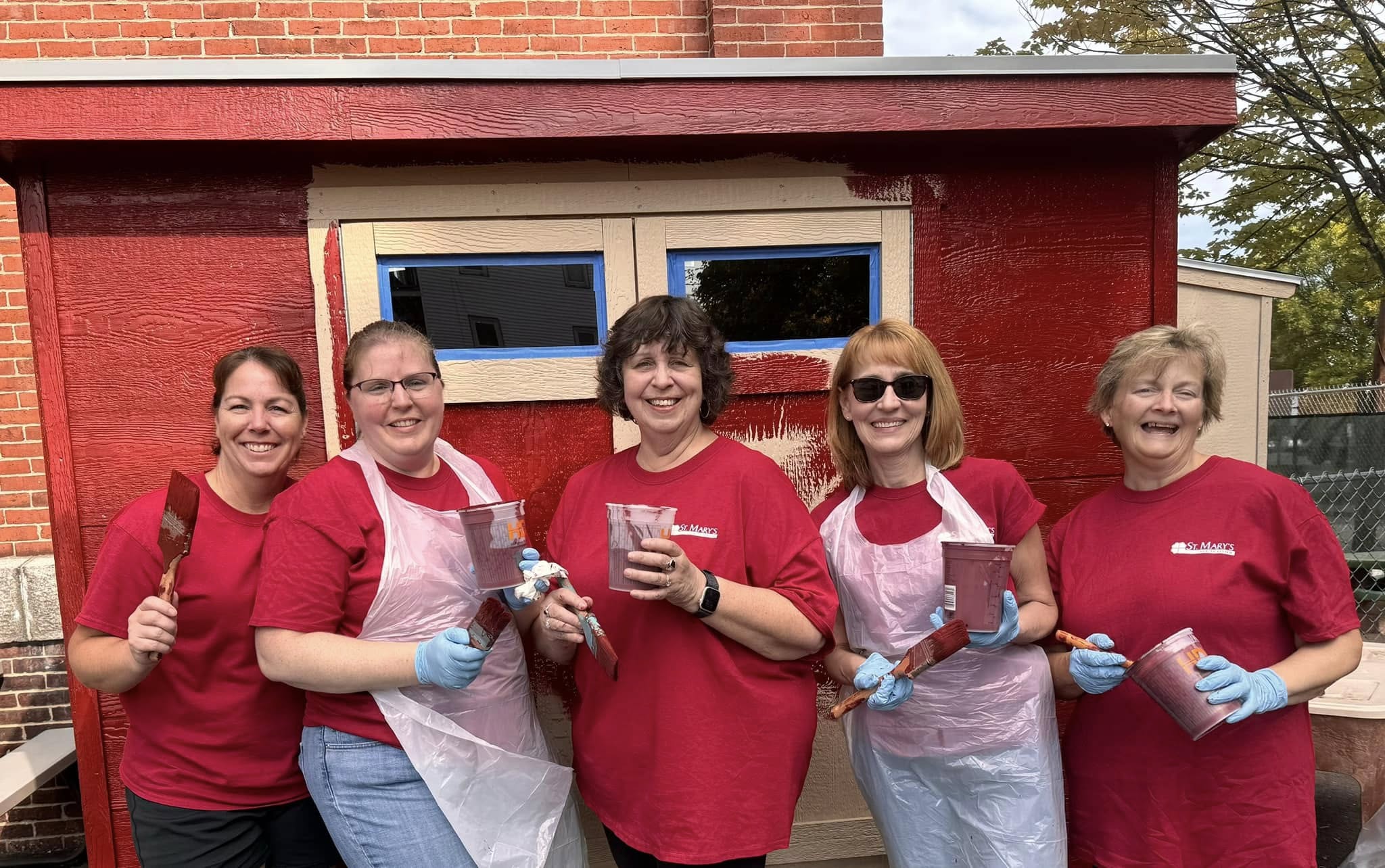 Day of caring volunteers